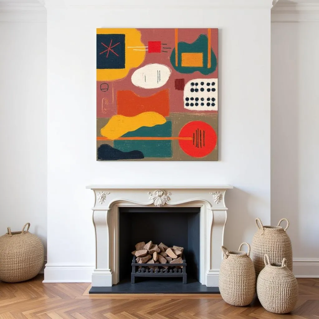 Modern Abstract Mantel Cuadros by Zara Home