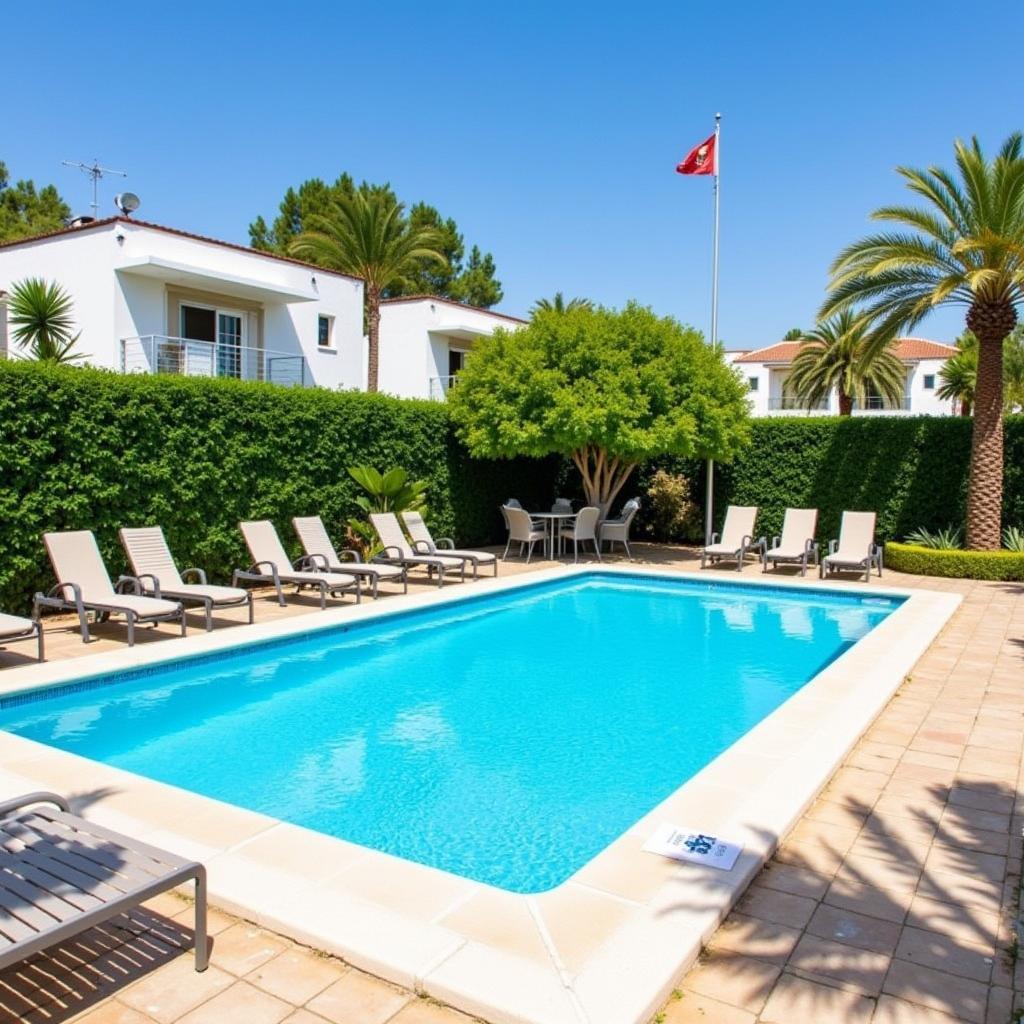 Relaxing pool area at Aedas Home Almerimar