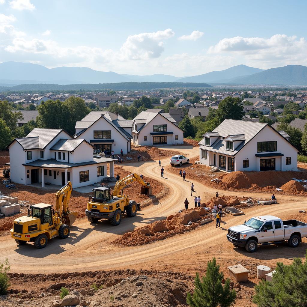 Construction site of Aedas Homes