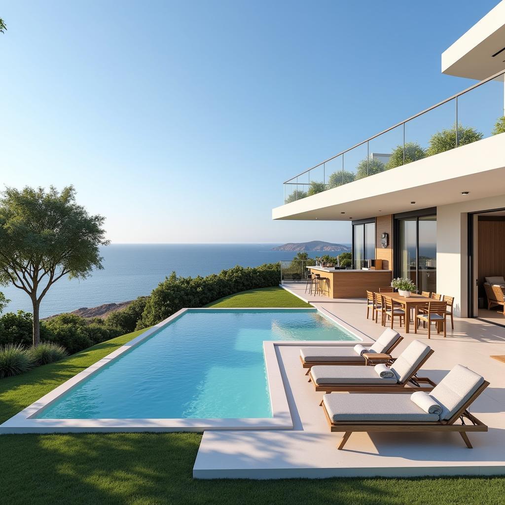 Modern Aedas homes in Denia blend seamlessly with the surrounding landscape.