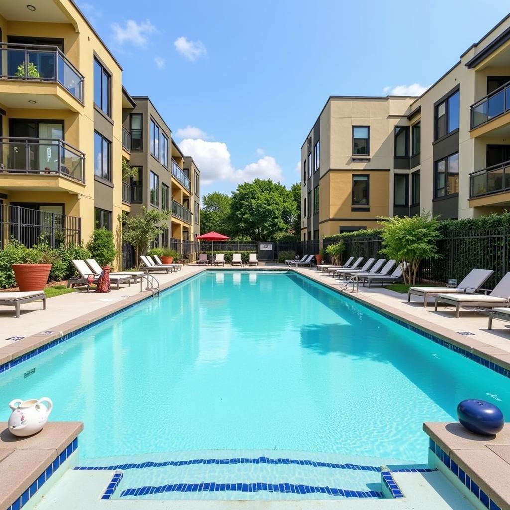 Modern Swimming Pool at Aedas Homes Distrito Zeta