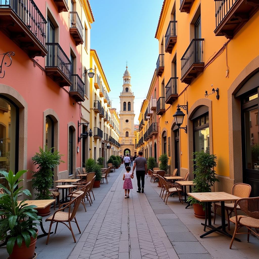 A family enjoying a day out exploring Granada