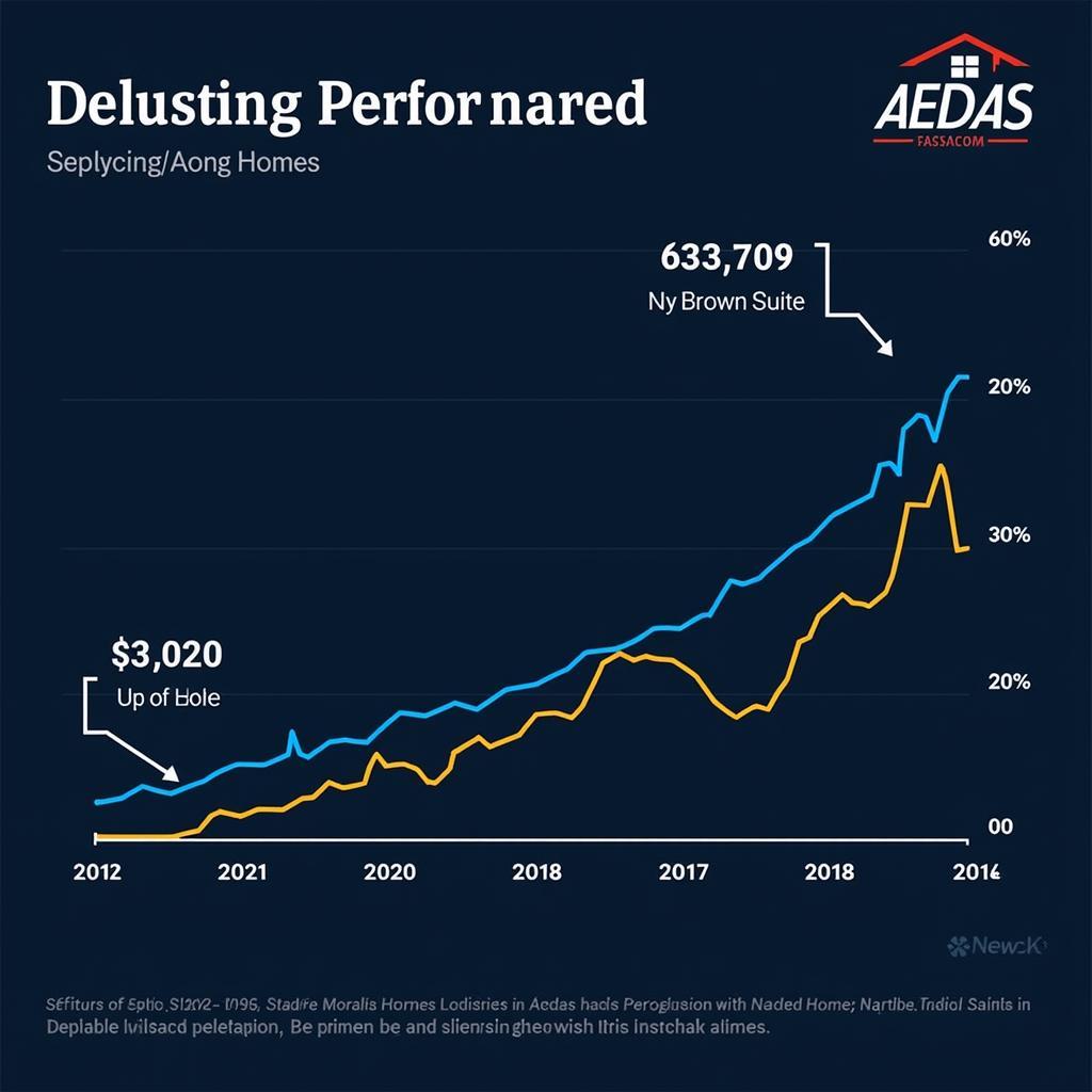 Chart depicting Aedas Homes share price performance