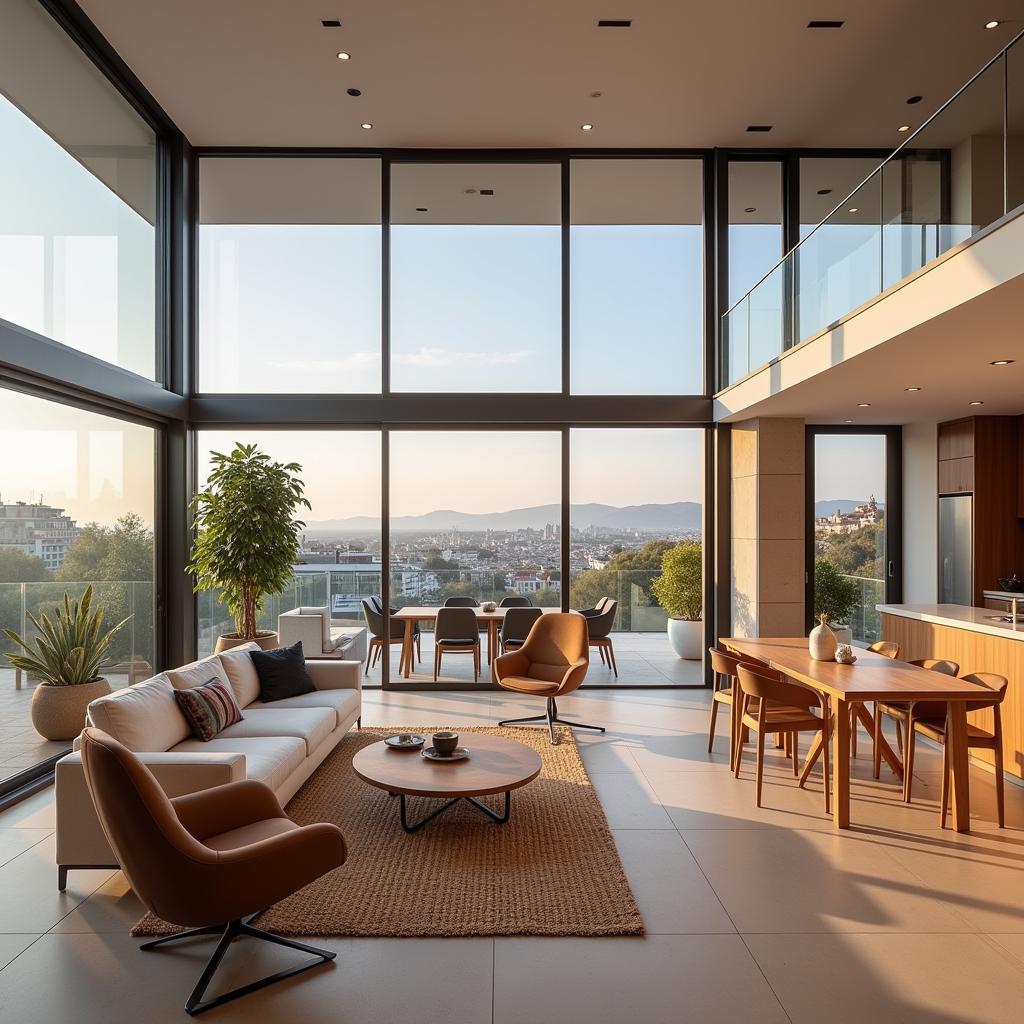 Modern living room in Aedas Homes Terrassa