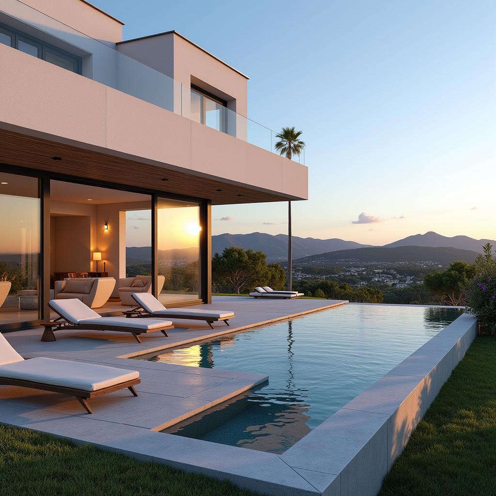 Modern Spanish villa with stunning views