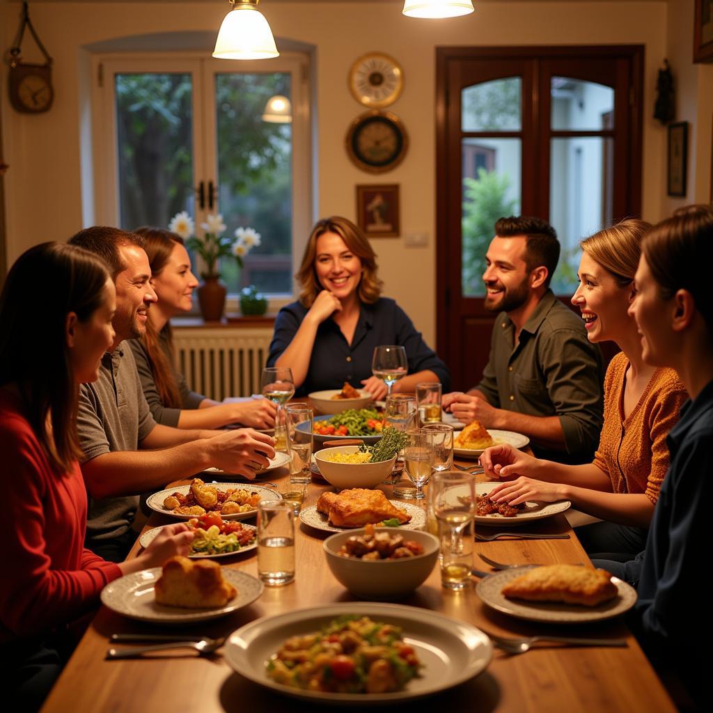 Agruppa Homes: Sharing a Traditional Spanish Dinner with a Local Family