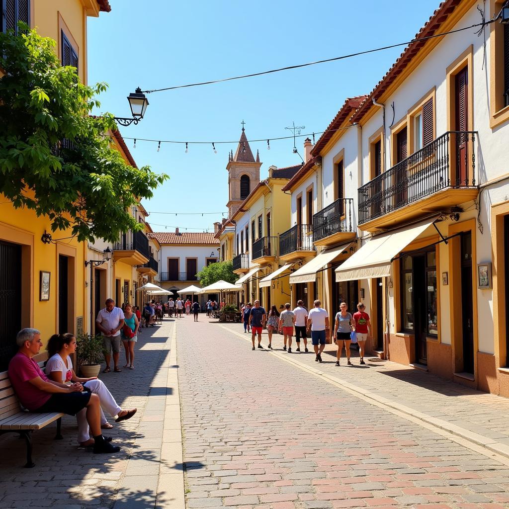 Historic Town Square in Albox, Almeria