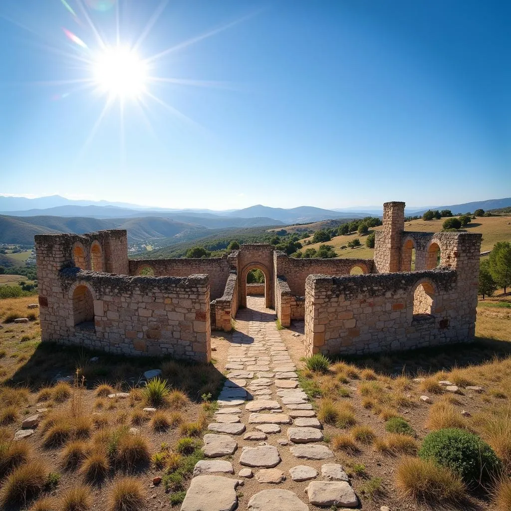 Ancient ruins at Temperatura Turo de l'Home