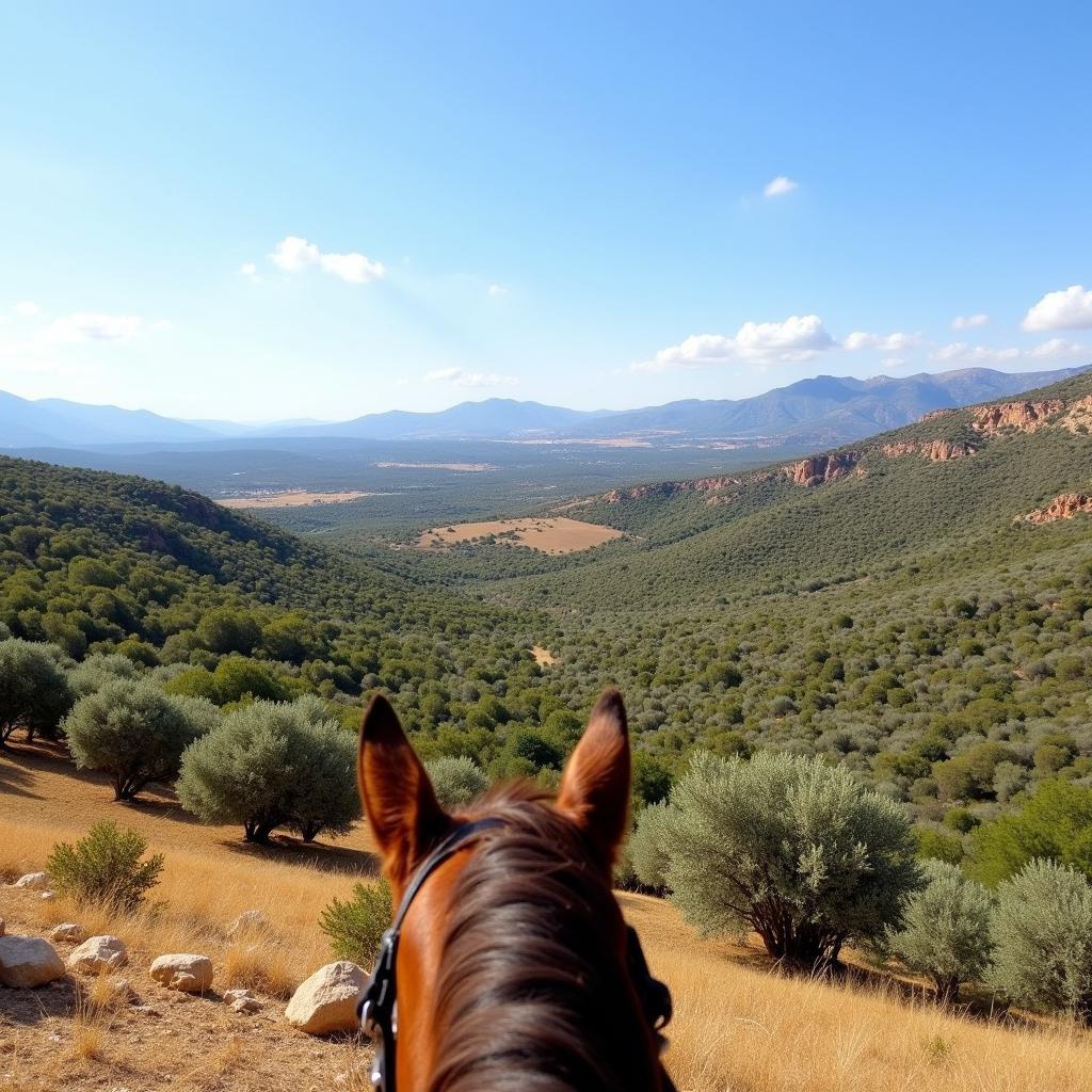 Breathtaking Andalusian Countryside View from a Dugar