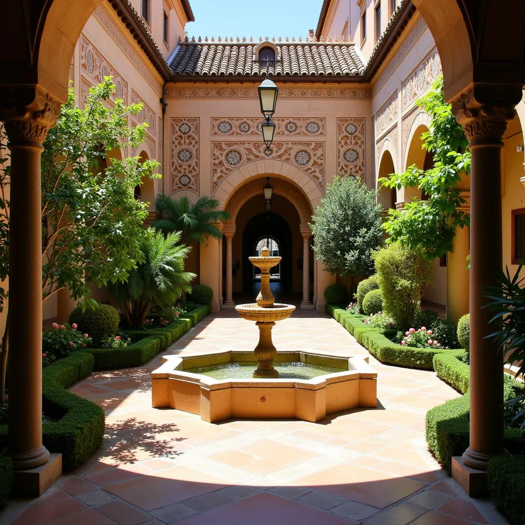 Tranquil Andalusian Courtyard