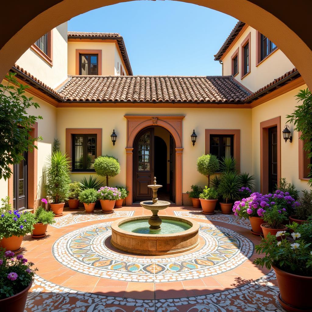 Tranquil Andalusian Courtyard