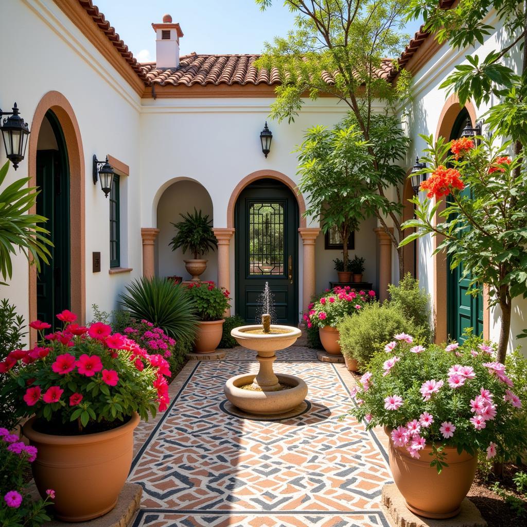 Traditional Andalusian courtyard