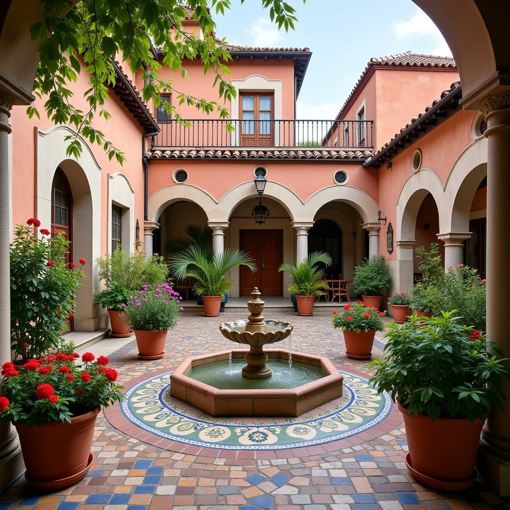 Traditional Andalusian courtyard