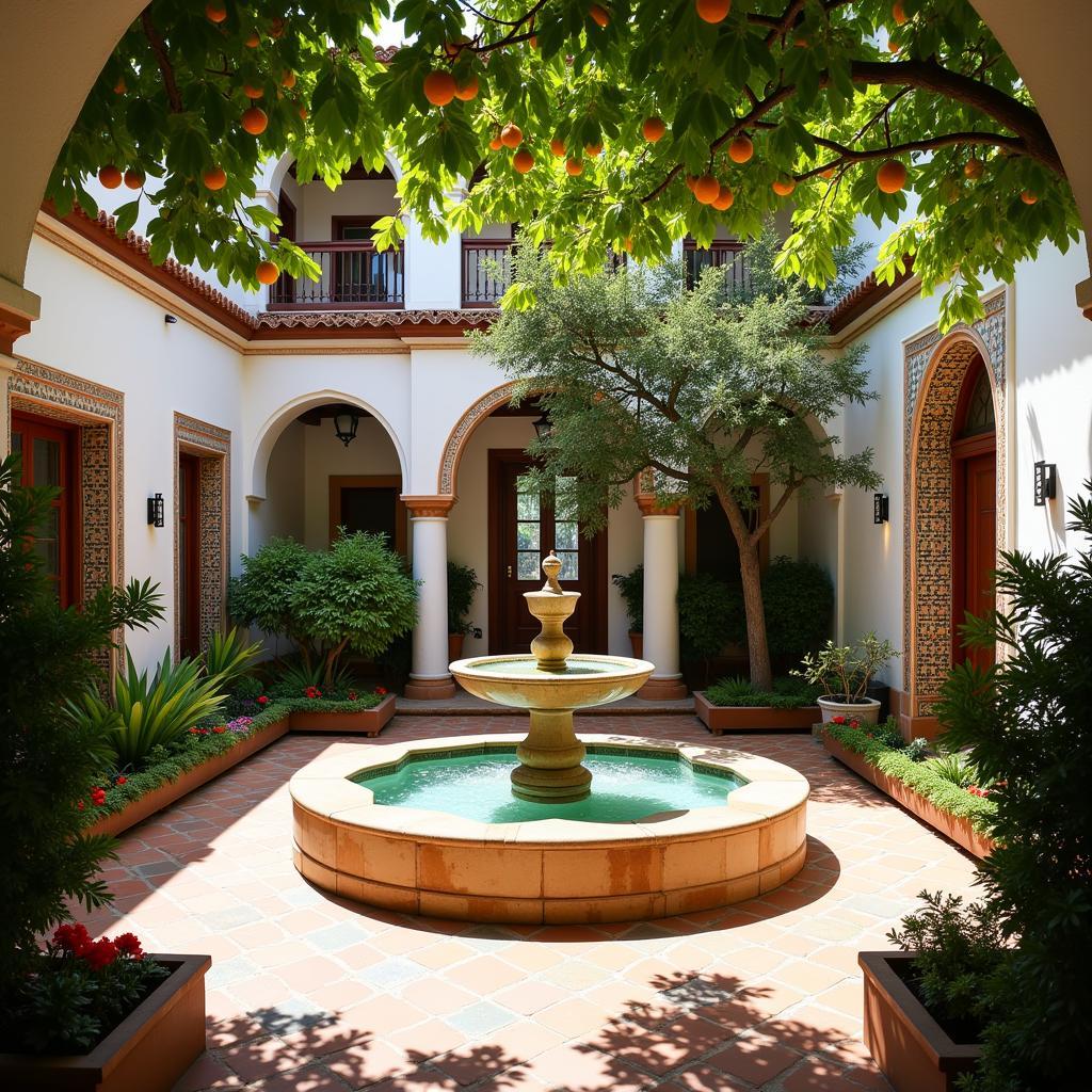 Peaceful Andalusian Courtyard