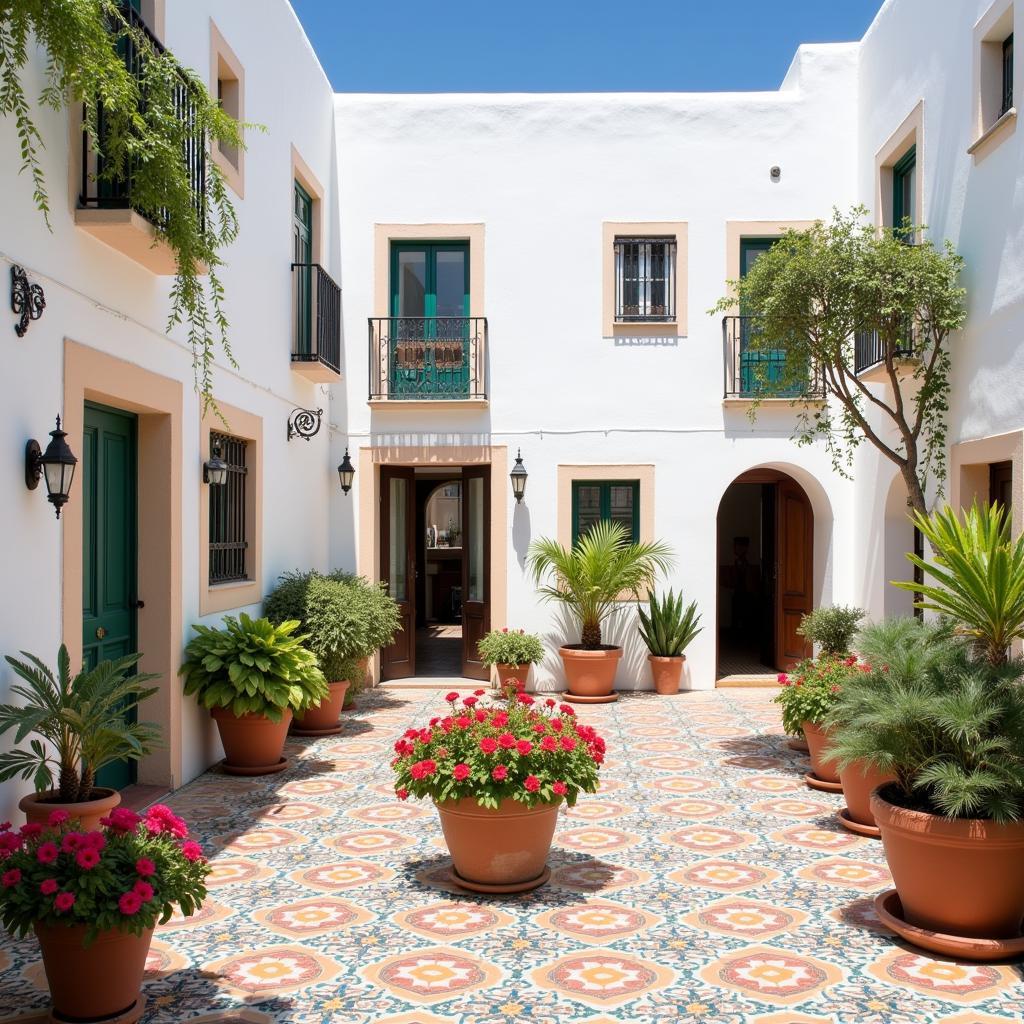 Traditional Andalusian courtyard home