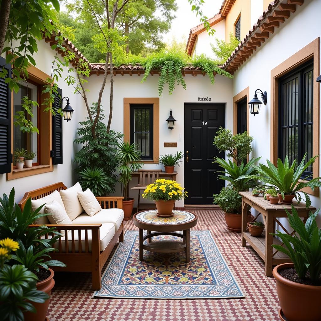 Traditional Andalusian Courtyard Terrace