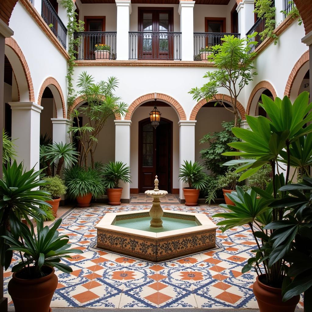 Tranquil Andalusian Courtyard