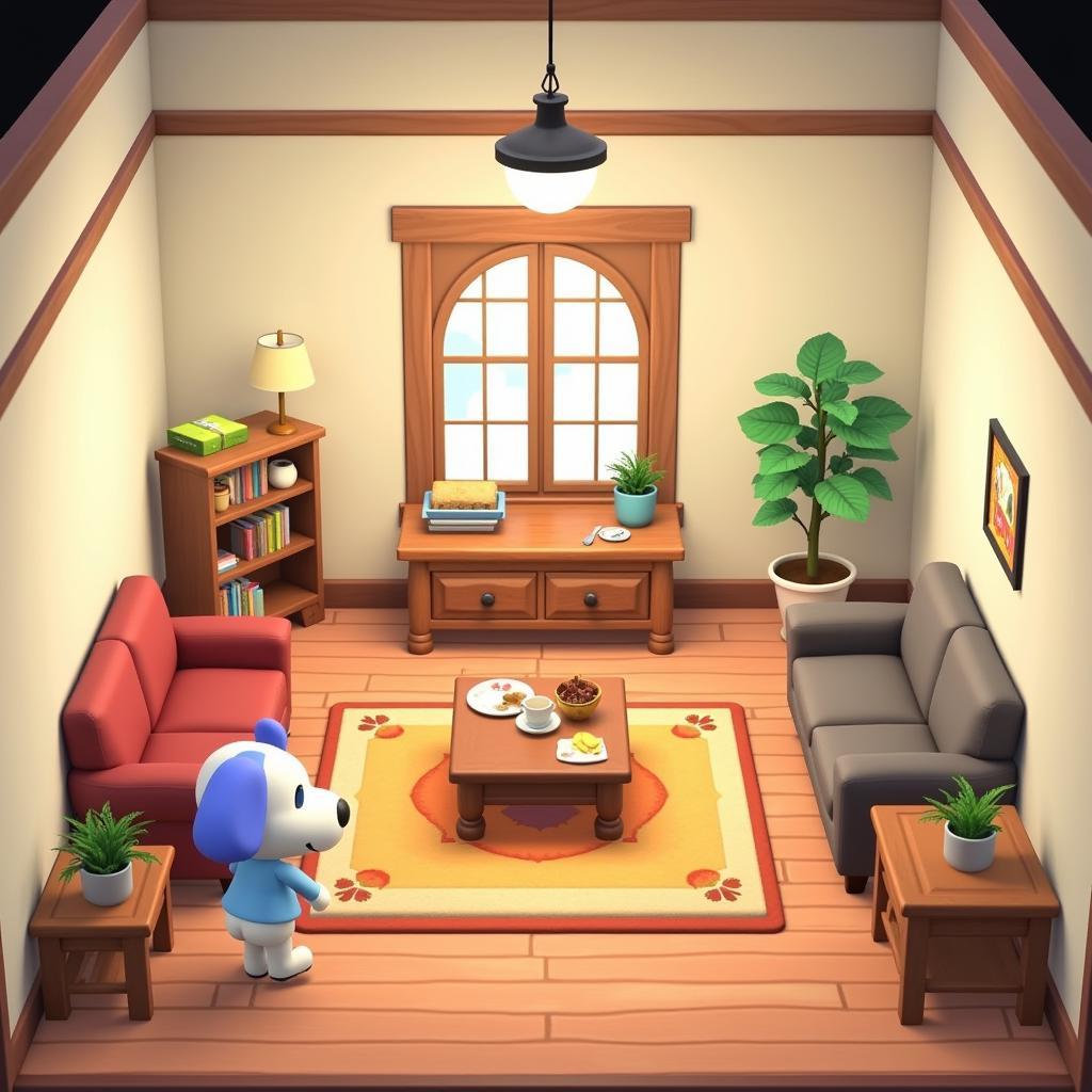 Animal Crossing Happy Home Designer Working