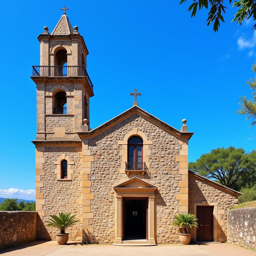 The historic church in Arroyofresno