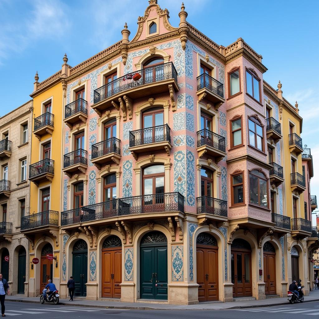 A stunning example of Art Nouveau architecture in Melilla, Spain