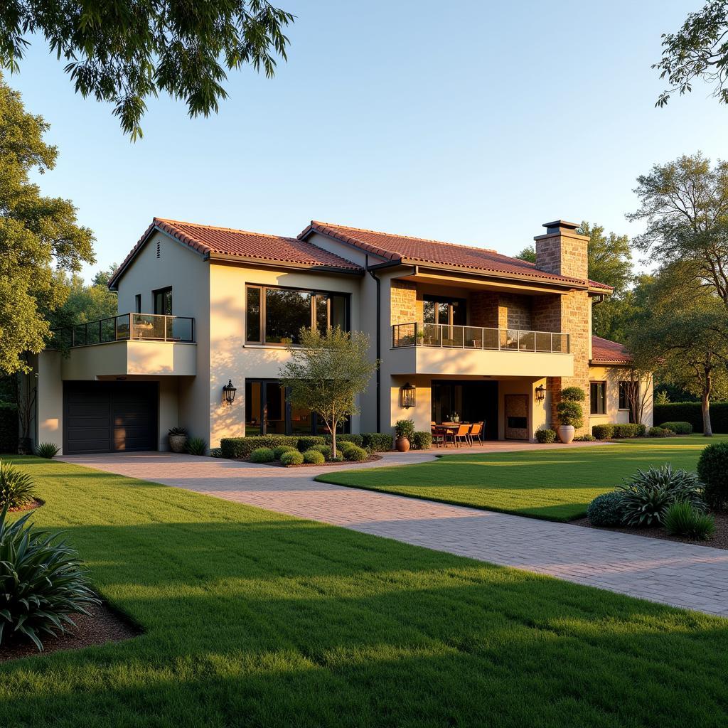 Modern Spanish Villa Exterior