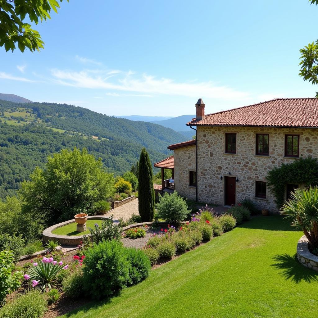 Stone house in the Arzúa countryside