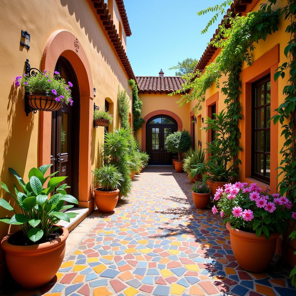 Authentic Spanish Courtyard