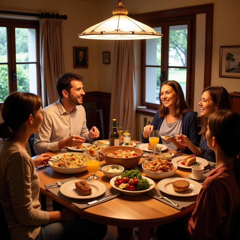 Authentic Spanish Family Dinner at a Blitz Home