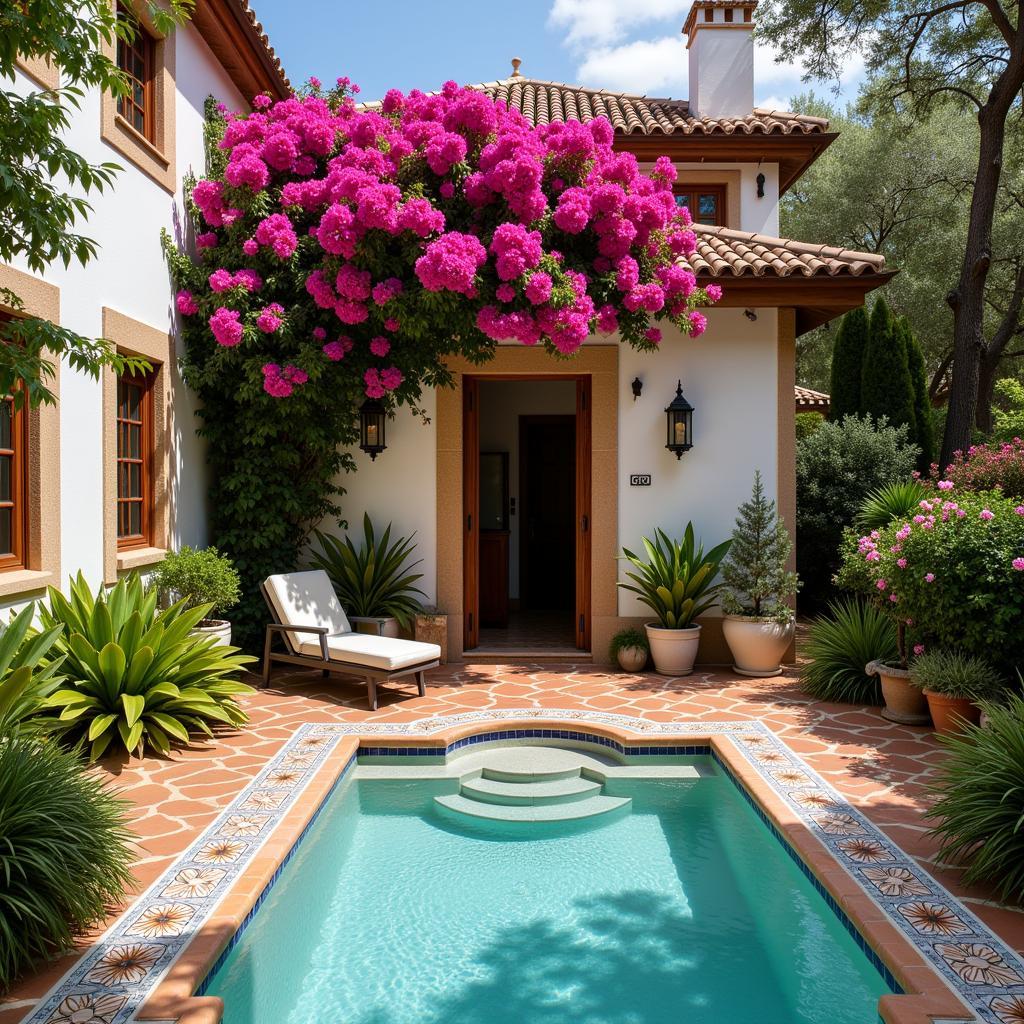 Andalusian patio at an Azalea Home