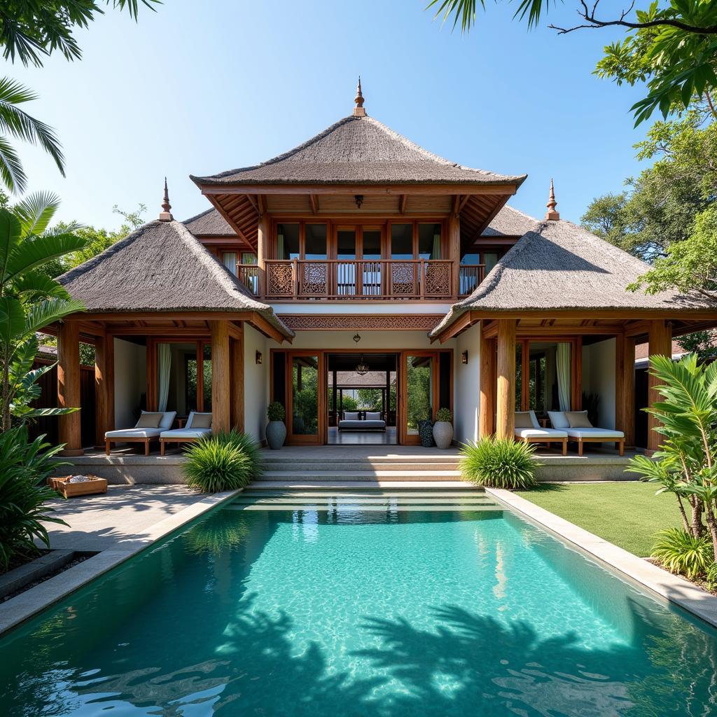 Luxurious Bali Villa Exterior