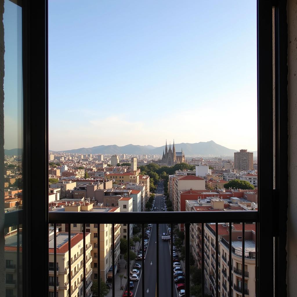 Stunning View from a Barcelona Apartment