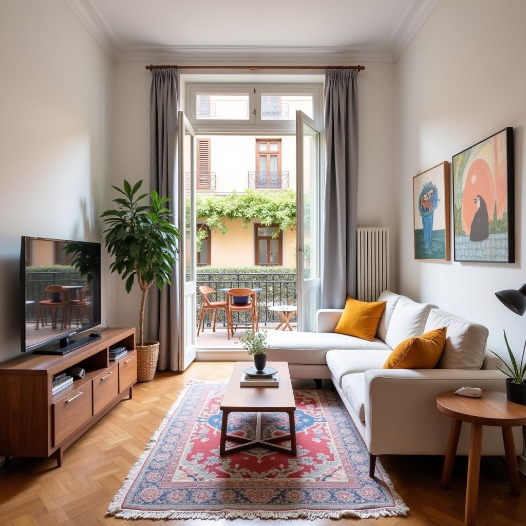 Barcelona Homestay Living Room