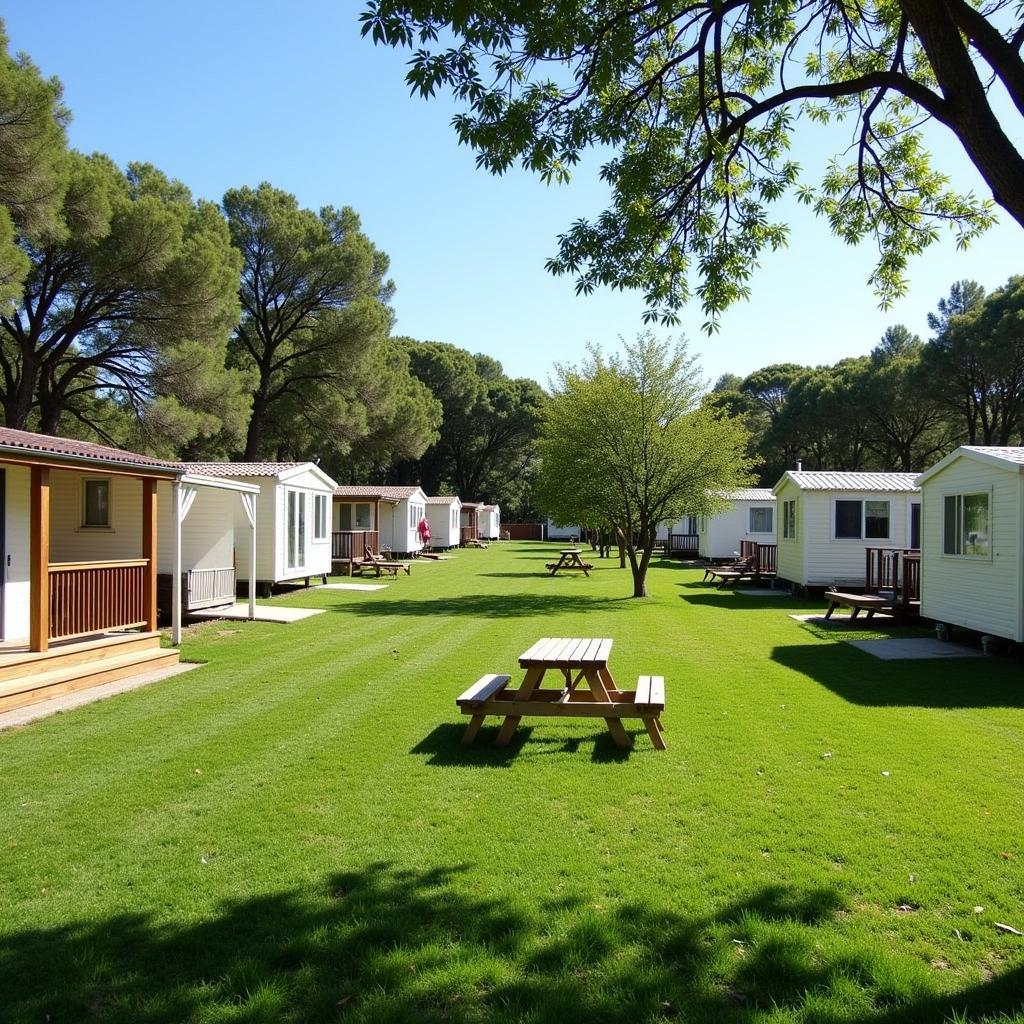 Mobil Home Park in Barcelona