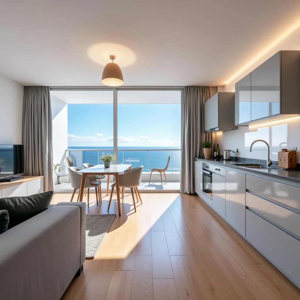 Modern Apartment with Sea Views