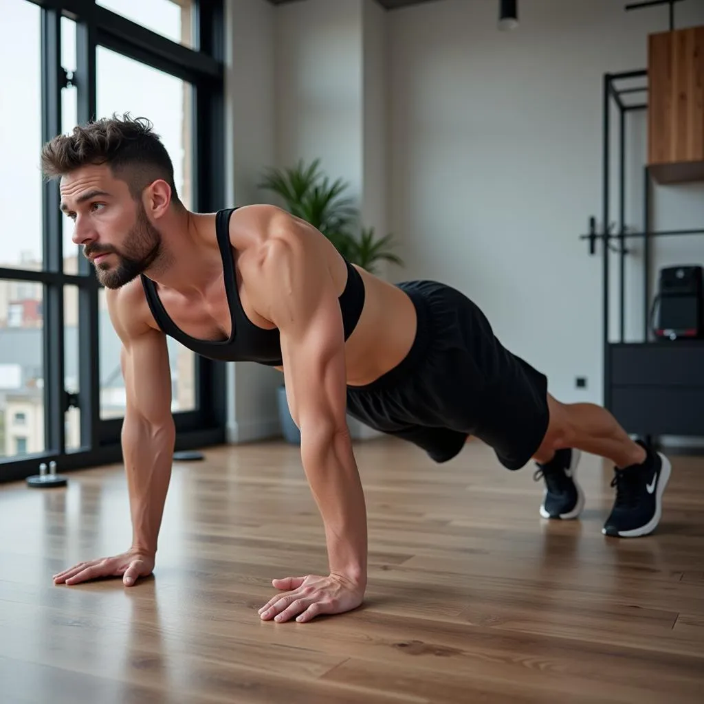 Bodyweight exercises at home