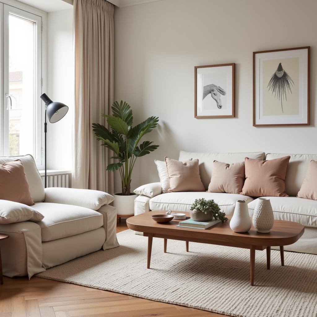 Living Room Decor with Bordallo Pinheiro and Zara Home