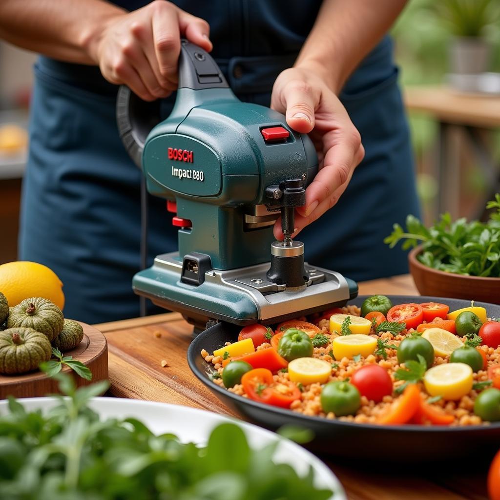 Preparing Paella with Bosch Impact 800