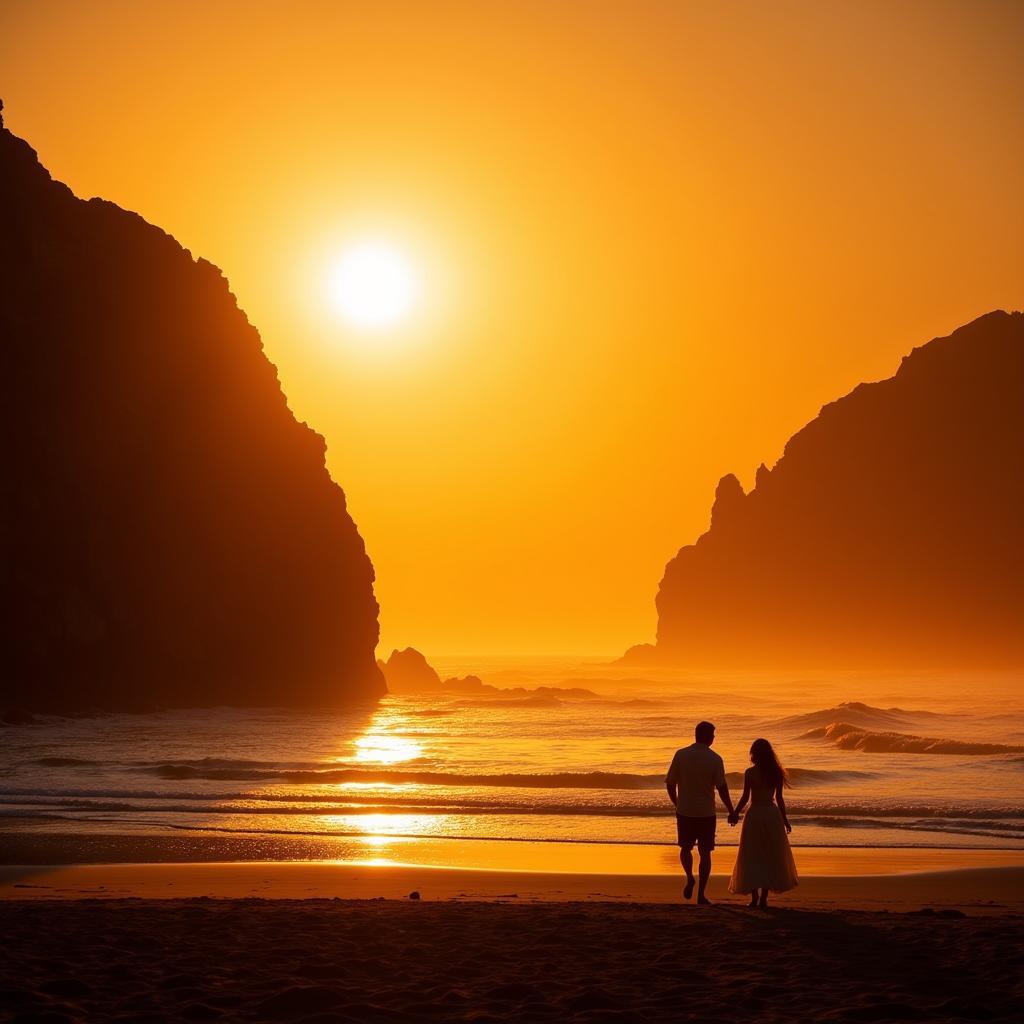 Sunset over a Cabo Beach