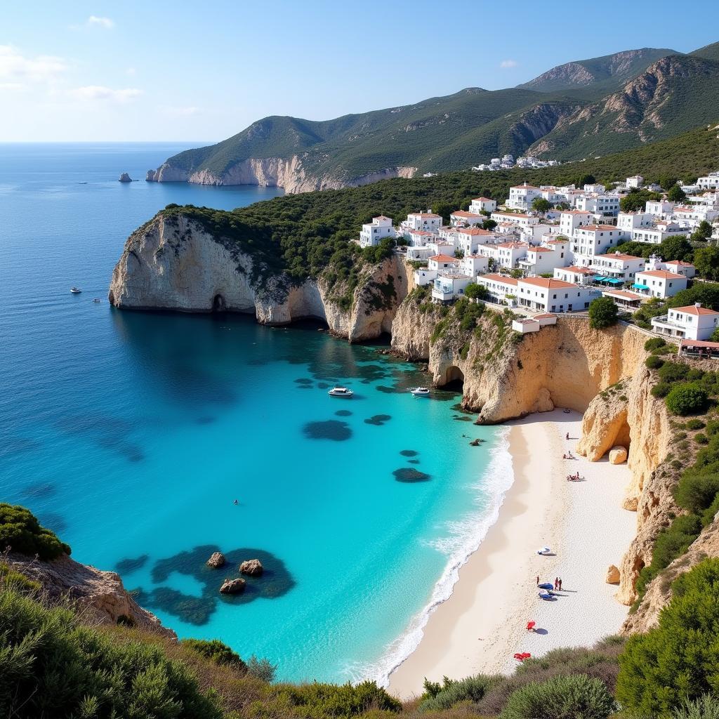  Picturesque view of Cala en Porter Beach