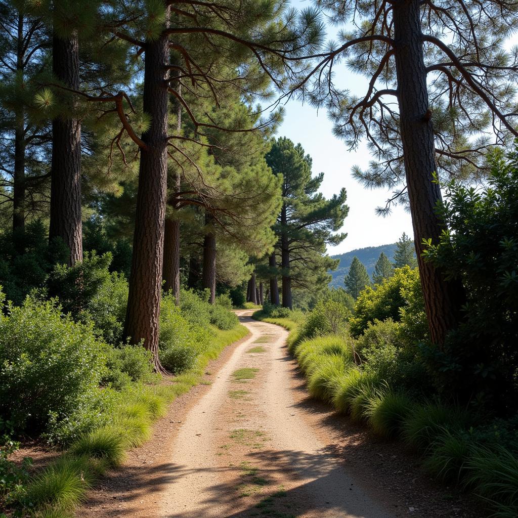 Hidden pathway leading to Cala l'Home Mort