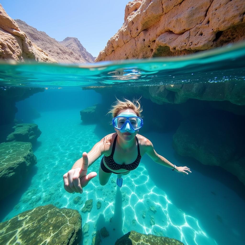 Snorkeling in Cala L'home Mort