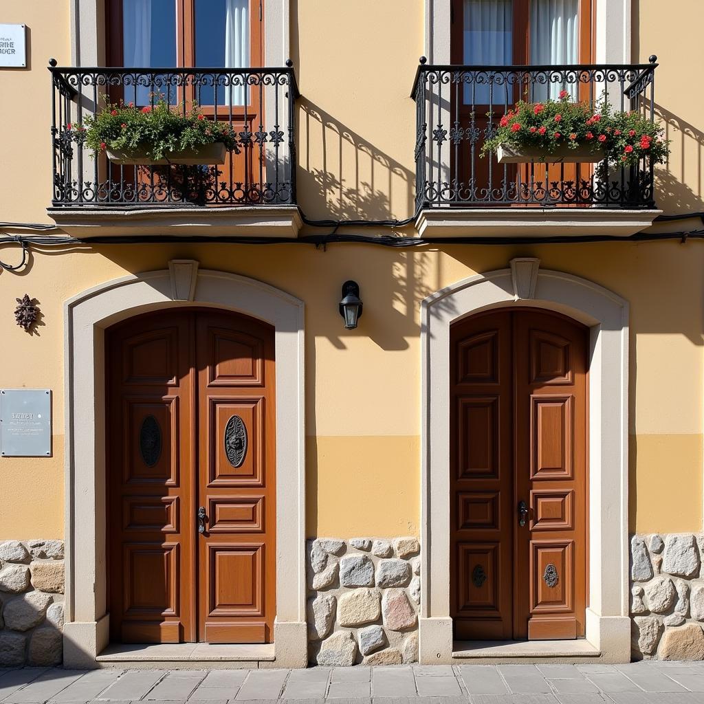 Architectural details of Cami dels Bons Homes