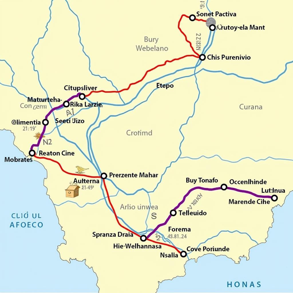 Map of the Cami dels Bons Homes stages