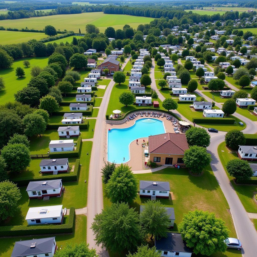 Camping Monte Holiday Aerial View