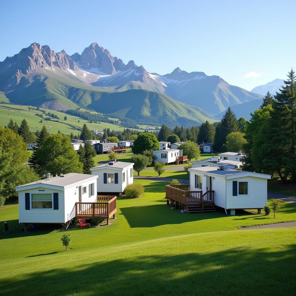 Campsite with Mountain View