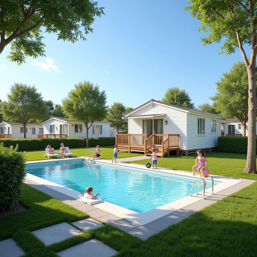 Modern Mobil Home Park in Castellon