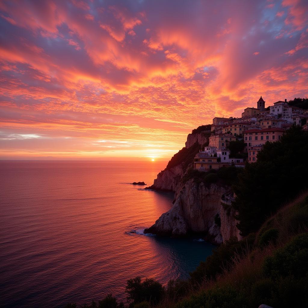 Catalan Coastline Sunset