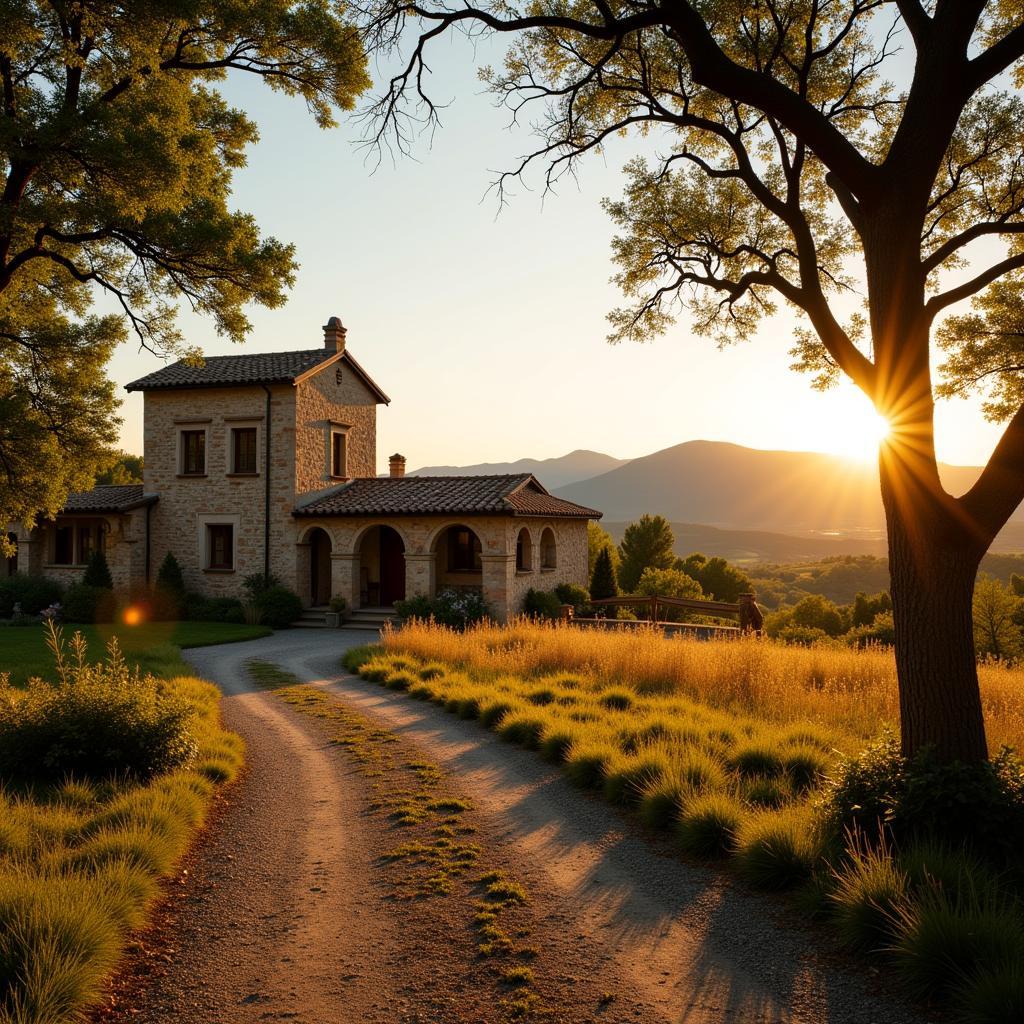 Picturesque Catalan countryside homes with TV3 weather overlay