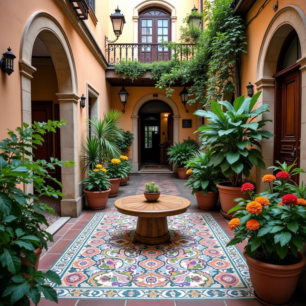 Traditional Catalan Courtyard