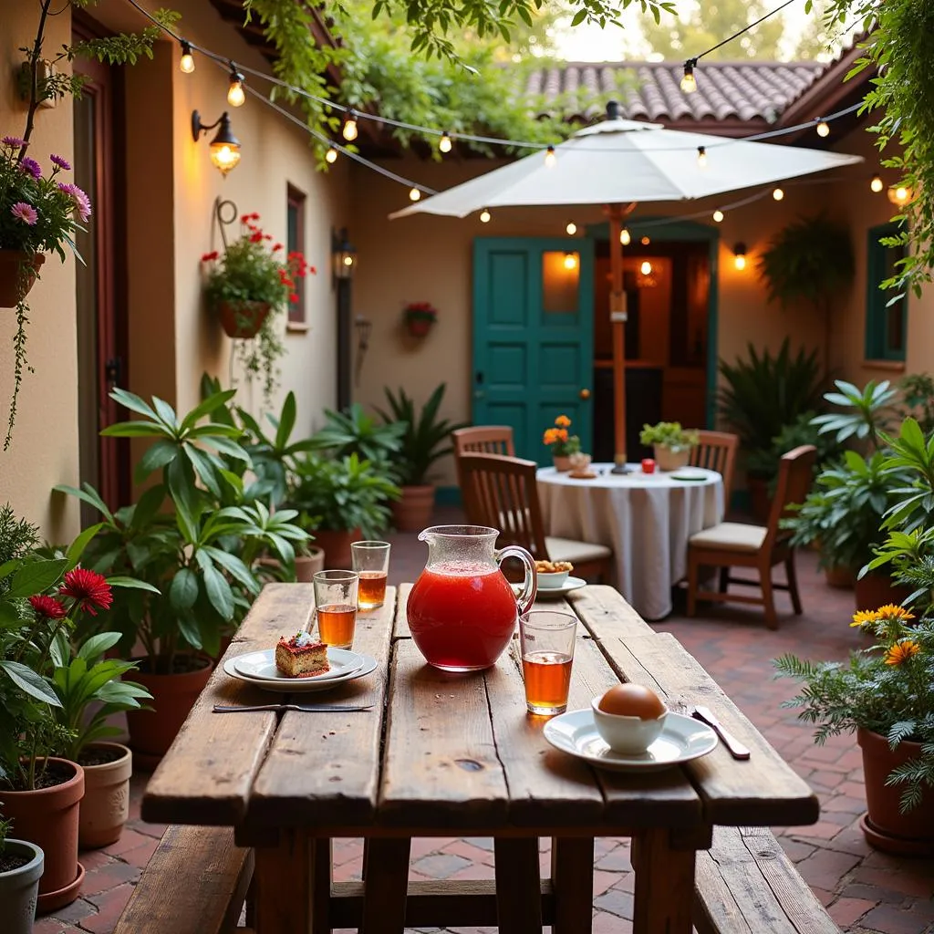 Charming Spanish Patio Set for Al Fresco Dining